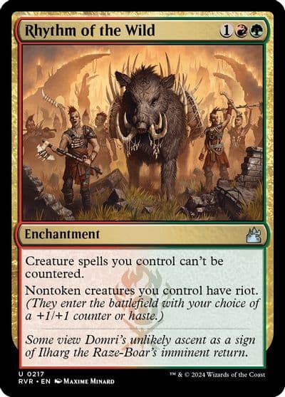 Rhythm of the Wild Ravnica Remastered Magic card