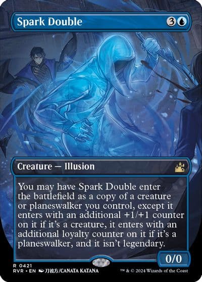 Spark Double Anime Borderless Ravnica Remastered Magic card