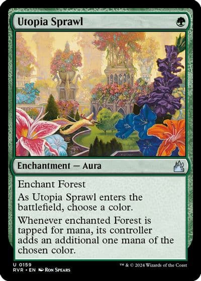 Utopia Sprawl Ravnica Remastered Magic card