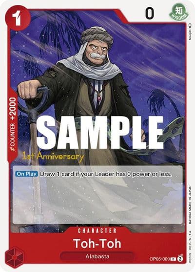 Toh Toh Awakening of the New Era: 1st Anniversary Tournament Cards One Piece card