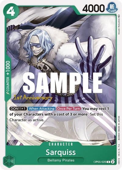Sarquiss Awakening of the New Era: 1st Anniversary Tournament Cards One Piece card