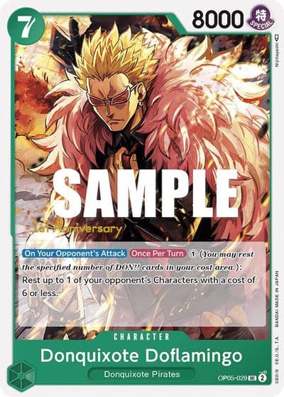 Donquixote Doflamingo 029 Awakening of the New Era: 1st Anniversary Tournament Cards One Piece card
