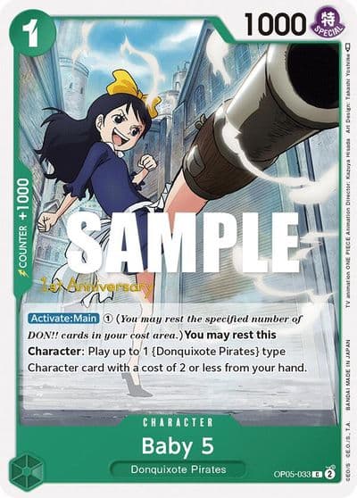 Baby 5 033 Awakening of the New Era: 1st Anniversary Tournament Cards One Piece card