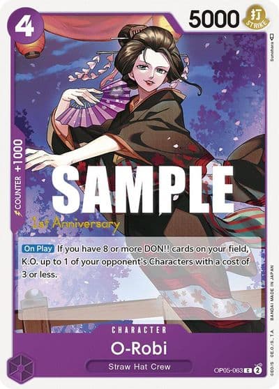 O Robi Awakening of the New Era: 1st Anniversary Tournament Cards One Piece card
