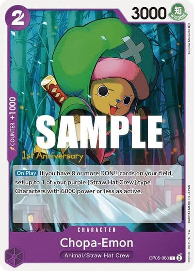 Chopa Emon Awakening of the New Era: 1st Anniversary Tournament Cards One Piece card