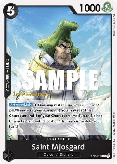 Saint Mjosgard Awakening of the New Era: 1st Anniversary Tournament Cards One Piece card