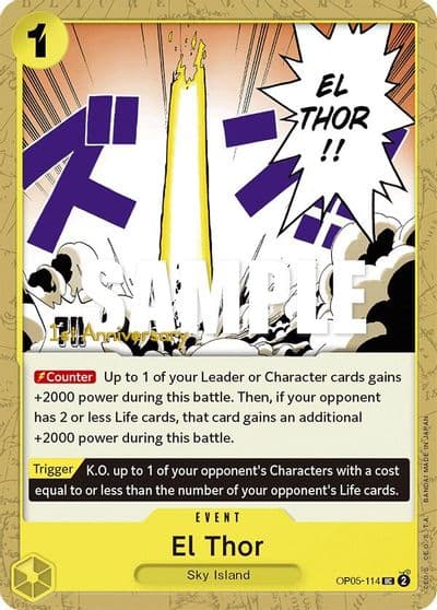 El Thor Awakening of the New Era: 1st Anniversary Tournament Cards One Piece card
