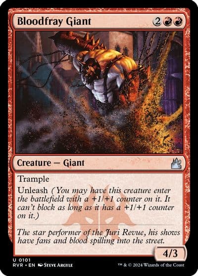 Bloodfray Giant Ravnica Remastered Magic card