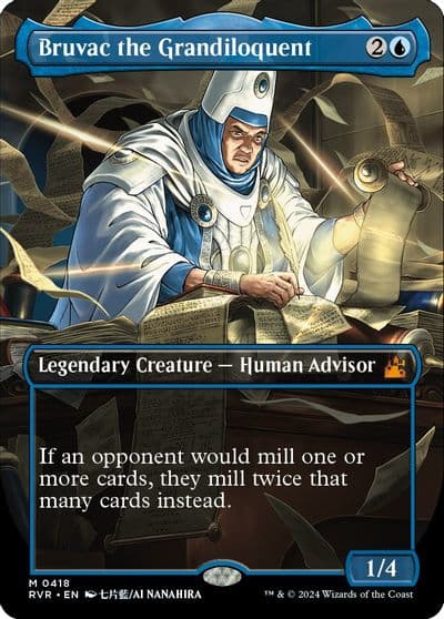 Bruvac the Grandiloquent Anime Borderless Ravnica Remastered Magic card