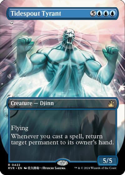 Tidespout Tyrant Anime Borderless Ravnica Remastered Magic card