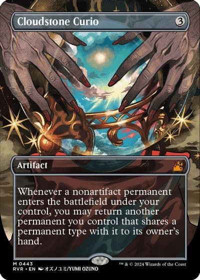 Cloudstone Curio Anime Borderless Ravnica Remastered Magic card