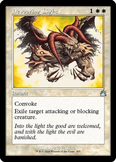 Devouring Light Retro Frame Ravnica Remastered Magic card