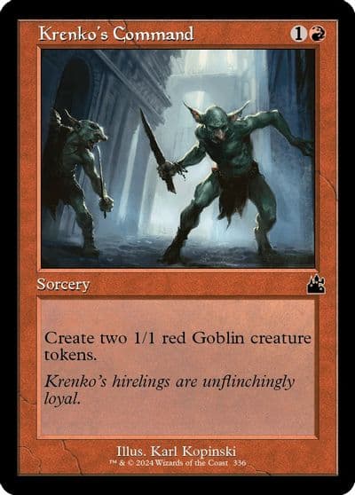 Krenkos Command Retro Frame Ravnica Remastered Magic card