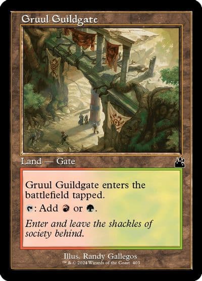 Gruul Guildgate Retro Frame Ravnica Remastered Magic card