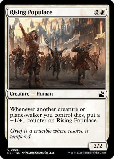 Rising Populace Ravnica Remastered Magic card