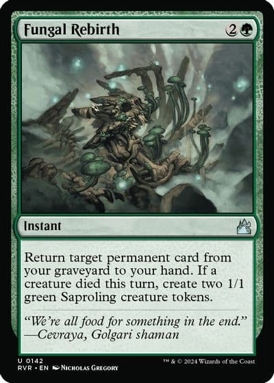 Fungal Rebirth Ravnica Remastered Magic card