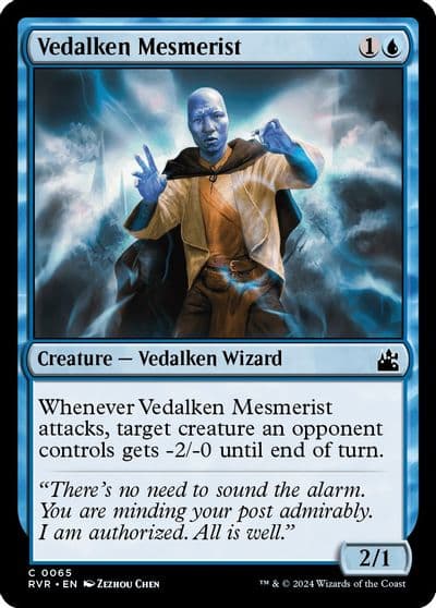 Vedalken Mesmerist Ravnica Remastered Magic card