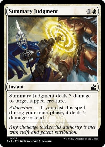 Summary Judgment Ravnica Remastered Magic card