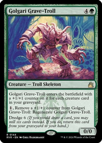Golgari Grave Troll Ravnica Remastered Magic card