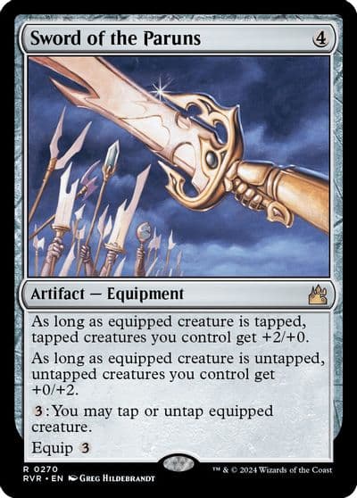 Sword of the Paruns Ravnica Remastered Magic card