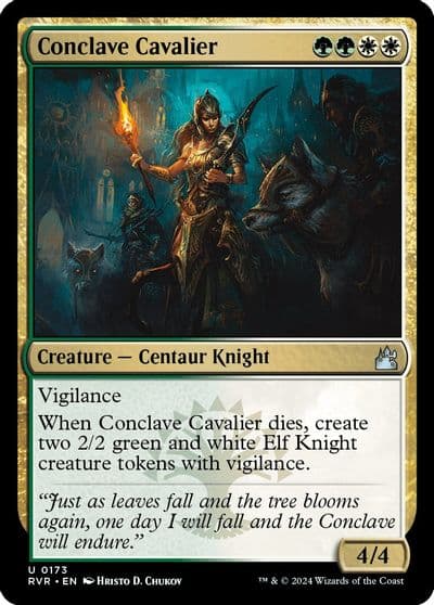 Conclave Cavalier Ravnica Remastered Magic card