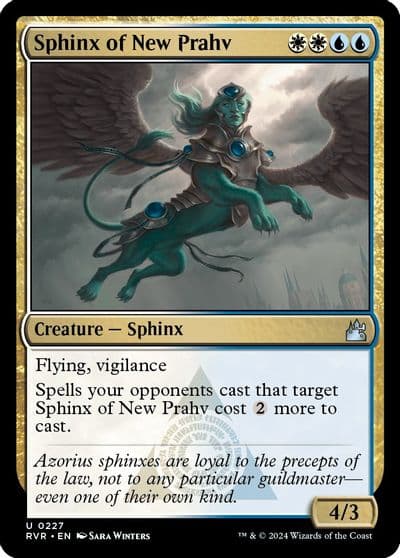 Sphinx of New Prahv Ravnica Remastered Magic card