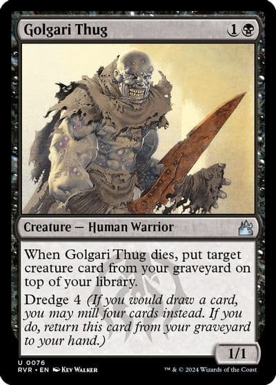 Golgari Thug Ravnica Remastered Magic card