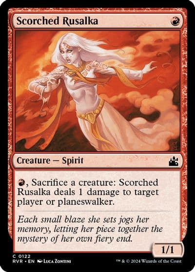 Scorched Rusalka Ravnica Remastered Magic card