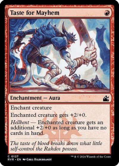 Taste for Mayhem Ravnica Remastered Magic card