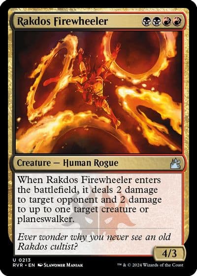 Rakdos Firewheeler Ravnica Remastered Magic card