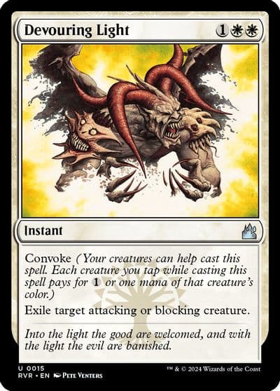 Devouring Light Ravnica Remastered Magic card