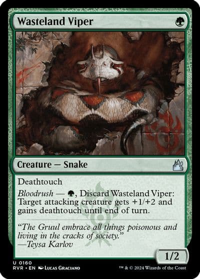 Wasteland Viper Ravnica Remastered Magic card