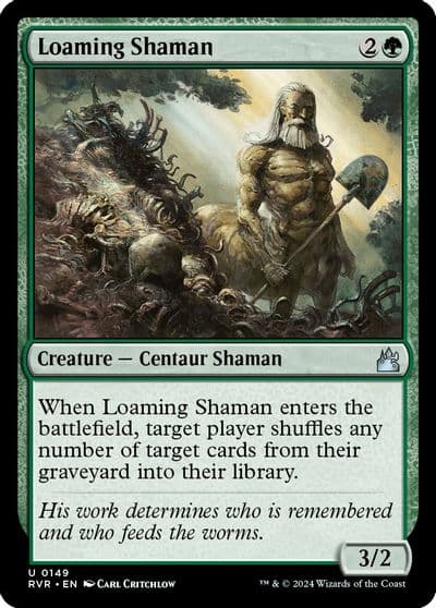 Loaming Shaman Ravnica Remastered Magic card
