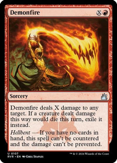 Demonfire Ravnica Remastered Magic card
