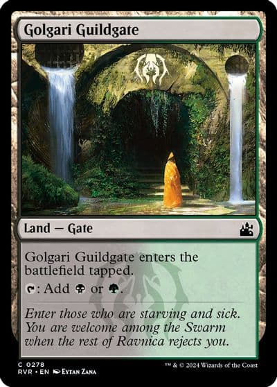 Golgari Guildgate Ravnica Remastered Magic card