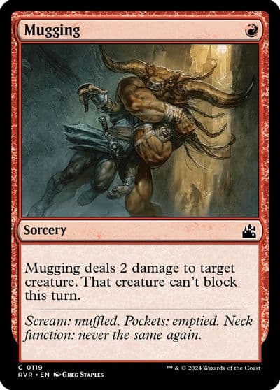 Mugging Ravnica Remastered Magic card