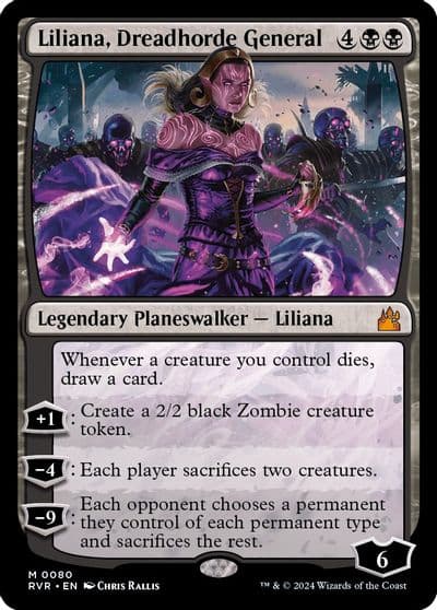Liliana Dreadhorde General Ravnica Remastered Magic card