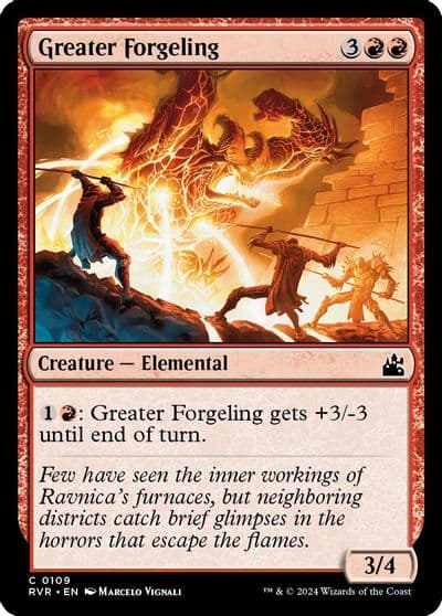 Greater Forgeling Ravnica Remastered Magic card