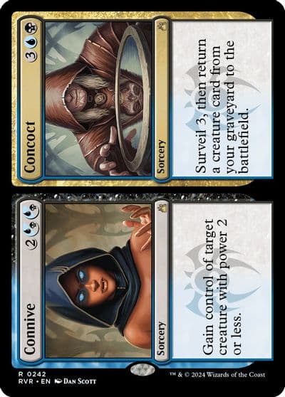 Connive Concoct Ravnica Remastered Magic card