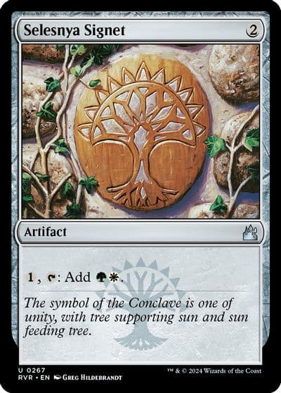 Selesnya Signet Ravnica Remastered Magic card