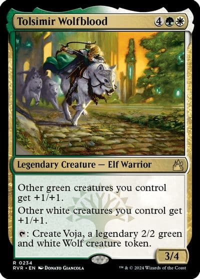 Tolsimir Wolfblood Ravnica Remastered Magic card