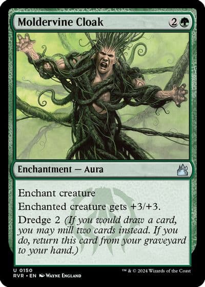 Moldervine Cloak Ravnica Remastered Magic card