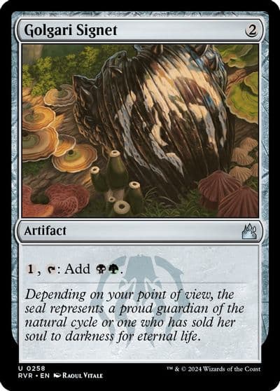 Golgari Signet Ravnica Remastered Magic card