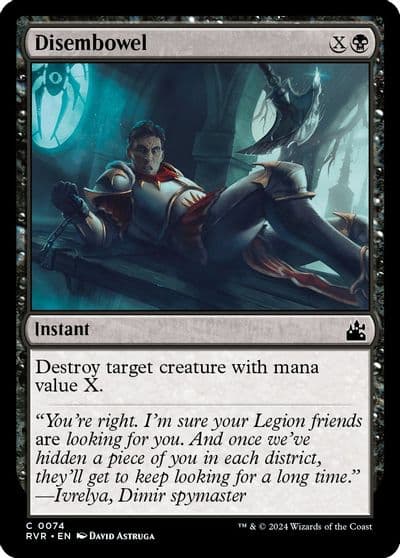 Disembowel Ravnica Remastered Magic card