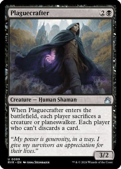 Plaguecrafter Ravnica Remastered Magic card