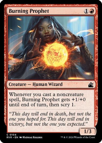Burning Prophet Ravnica Remastered Magic card
