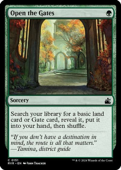 Open the Gates Ravnica Remastered Magic card