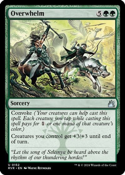 Overwhelm Ravnica Remastered Magic card