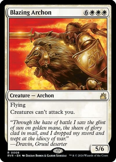 Blazing Archon Ravnica Remastered Magic card