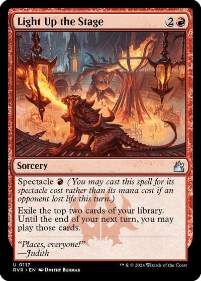Light Up the Stage Ravnica Remastered Magic card